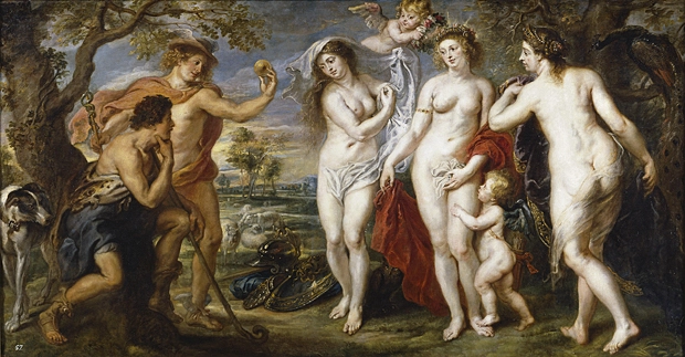 Le Jugement de Paris, vers 1638-39, Pierre-Paul Rubens, Madrid, Museo del Prado