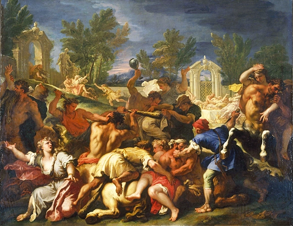 Batalla de centauros y lafitas, 1705-1710, Sebastiano Ricci, Atlanta, High Museum of Art