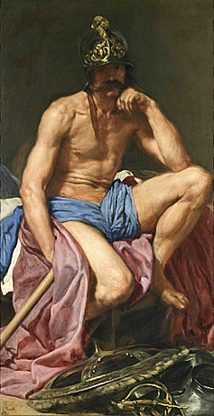 Le Repos de Mars, vers 1540, Diego Velázquez, Madrid, Museo del Prado