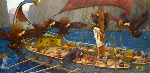 Ulises y las sirenas, 1891, John William Waterhouse, Melbourne, Gallery of Victoria