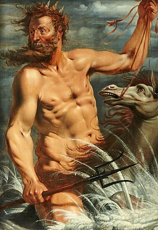 Neptune à cheval, vers 1610, Werner Jacobsz Van den Valckert