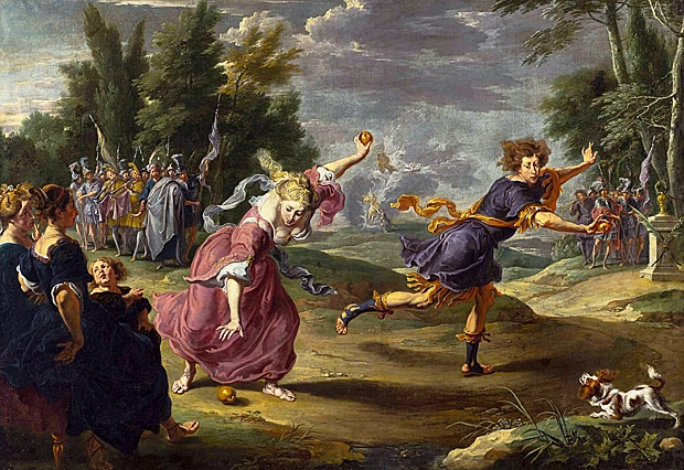 La Course d’Hippomène et d’Atalante, 1632, Willem van Herp, Varsovie, Musée national