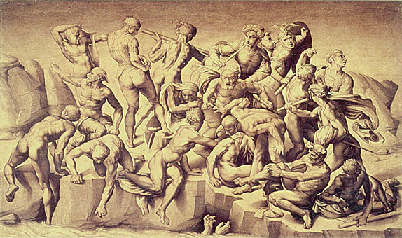 Bataille de Cascina de Michel-Ange, Aristotile da Sangallo