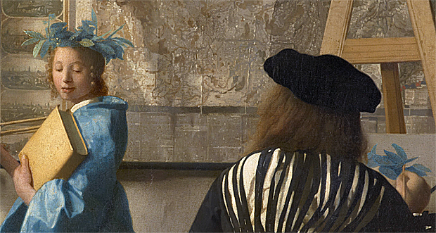 El arte de la pintura, 1663, Johannes Vermeer, Viena, Kunsthistorisches Museum