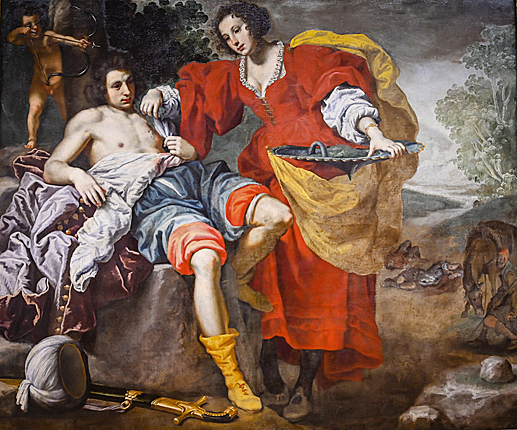 Angélica curando a Medoro herido, 1634, Lorenzo Lippi, Dublín, National Gallery of Ireland.