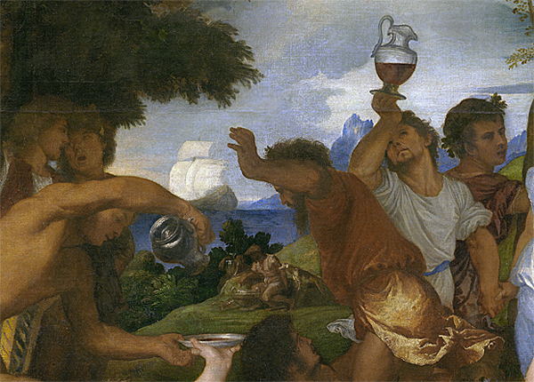 La Bacchanale des Andriens, 1523-1525, Titien, Madrid, musée du Prado