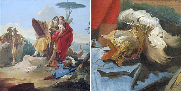 Renaud face au bouclier du Mage d’Ascalon, 1742-45, Giambattista Tiepolo, Chicago, The Art Institute.