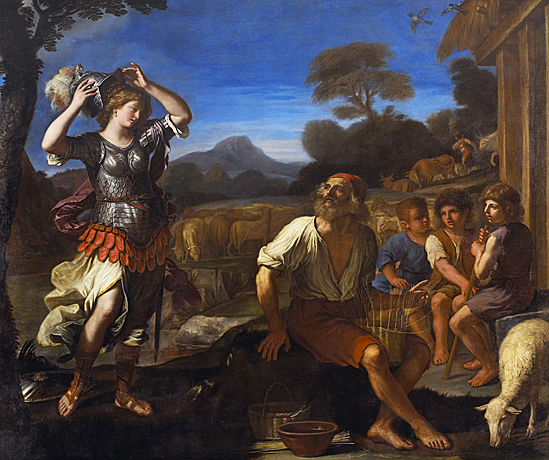 Herminia entre los pastores, 1617-1620, Giovanni Francesco Barbieri llamado el Guercino, The Minneapolis Institute of Art.