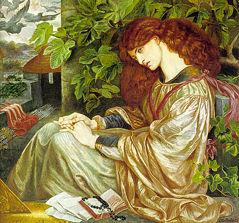 Pia de Tolomei, 1868-1880, Dante Gabriel Rossetti, University of Kansas, K.S. Spencer Museum.