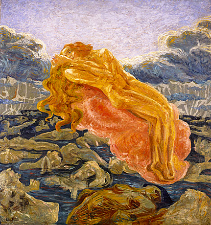 El sueño o Paolo et Francesca, 1908-1909, Umberto Boccioni, Milán, Colección privada.