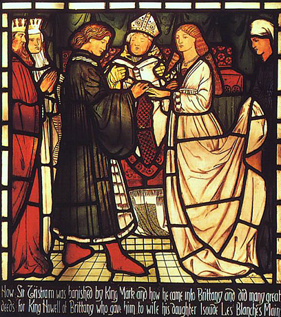 Le mariage de Sir Tristan, 1862, Edward Burne-Jones, Bradford Corporation Art Gallery.