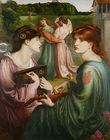 Concierto en el prado, 1871-1872, Dante Gabriel Rossetti, Manchester, City Art Gallery.