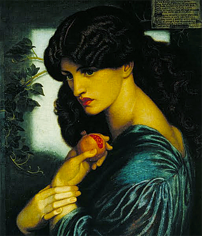 Proserpina, 1874, Dante Gabriel Rossetti, Londres, Tate Britain.