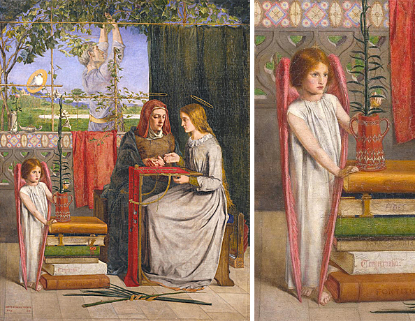 La infancia de la Virgen, 1848-1849, Dante Gabriel Rossetti, Londres, Tate Britain.