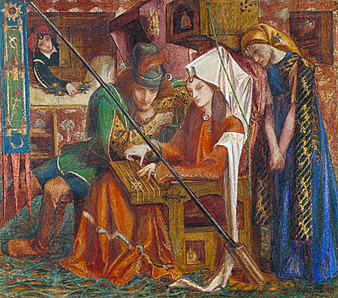 La melodía de las siete torres, 1857, Dante Gabriel Rossetti, Londres, Tate Britain.