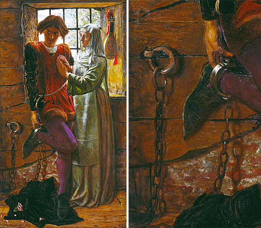 Claudio e Isabel, 1850, William Holman Hunt, Londres, Tate Britain.