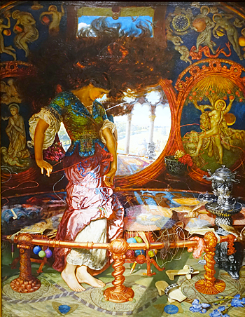 La Dame de Shalott, 1905, William Holman Hunt, Hartford, Wadsworth Atheneum.