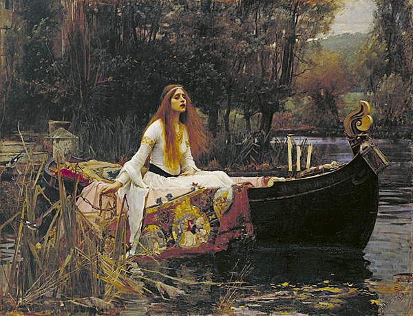 La Dame de Shalott, 1887-1888, William Waterhouse, Londres, Tate Britain.