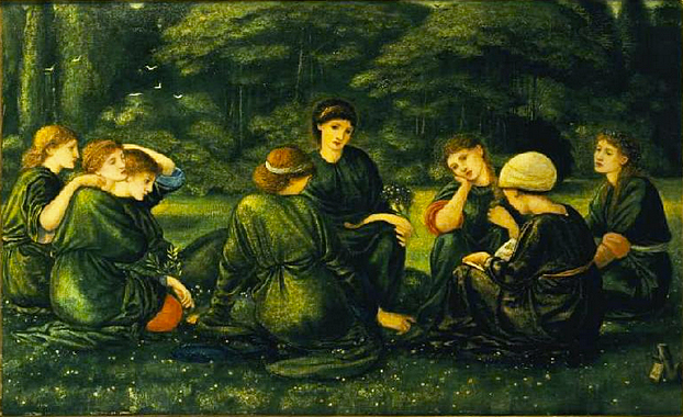 Verano verde, 1868, Edward Coley Burne-Jones, Colección privada.