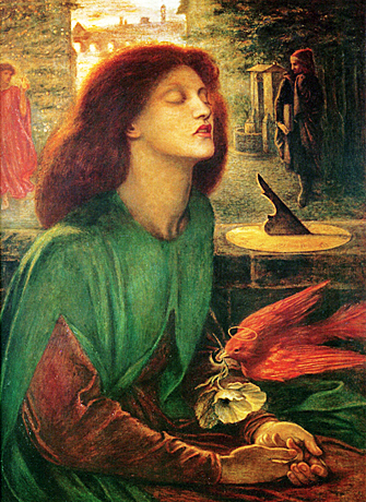 Beata Beatrix, 1872, Dante Gabriel Rossetti, Londres, Tate Britain. 