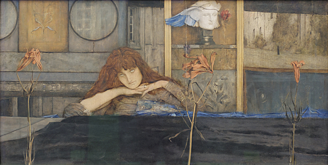 Je ferme la porte sur moi, 1891, Fernand Khnopff, Munich, Neue Pinakothek