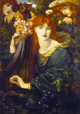 La Ghirlandata, 1873, Dante Gabriel Rossetti, Colección privada.