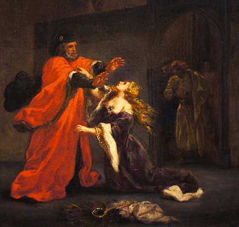 Desdémone maudite par son père, 1852, Eugène Delacroix, Reims, Musée des Beaux-Arts. 