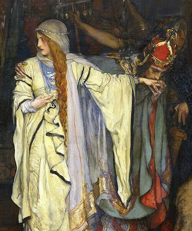 El rey Lear (Acto I Escena I), 1898, Edwin Austin Abbey, Nueva York, Metropolitan Museum.