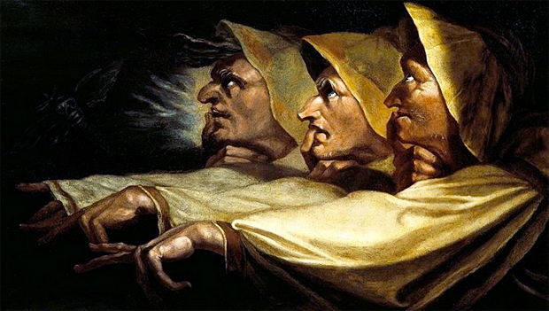 Las tres brujas de Macbeth, 1788, Johan Heinrich Füssli, Zurich, Kunsthaus.