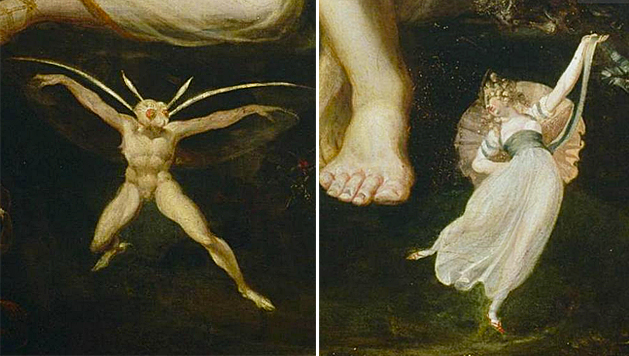 Titania acaricia a Bottom, 1793-1794, Johann Heinrich Füssli, Zurich, Kunsthaus.