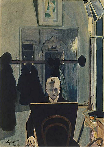 Autorretrato, 1907, Léon Spilliaert, Nueva York, Metropolitan Museum.