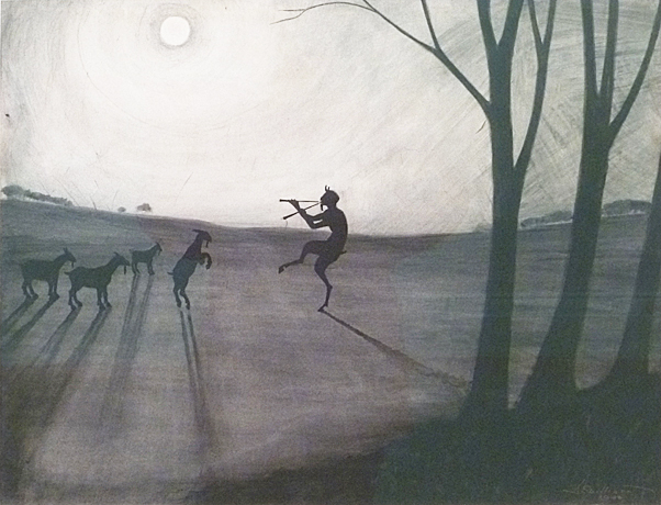 Faune au clair de lune, 1900, Léon Spilliaert, Collection particulière.