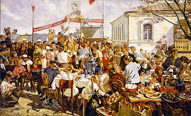 Fête du kolkhoze, 1937, Arkady Plastov, Saint-Pétersbourg, Musée National Russe.