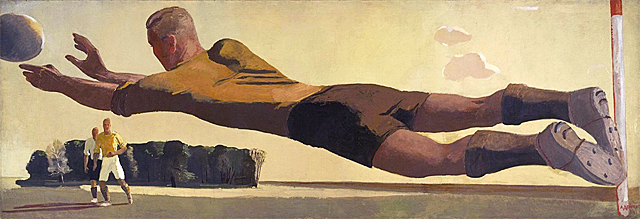 Gardien de but, 1934, Alexandre Deineka, Saint-Pétersbourg, Musée National Russe.