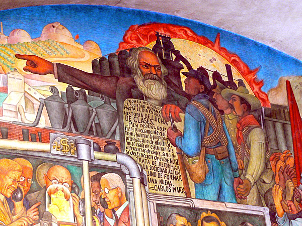 El campesino oprimido, 1935, Diego Rivera, México, Palacio Nacional.