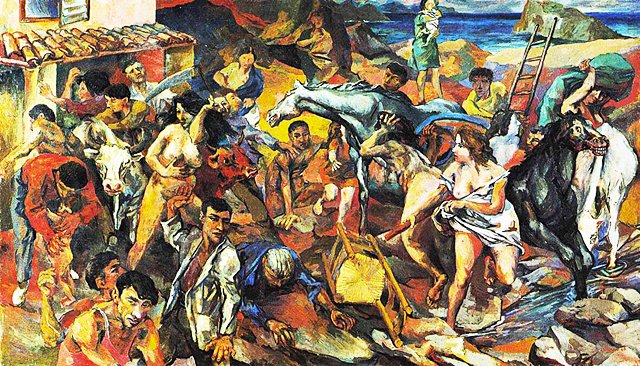 L’Éruption de l’Etna, 1938-1939, Renato Guttuso, Rome, Galleria Nazionale d’Arte Moderna.