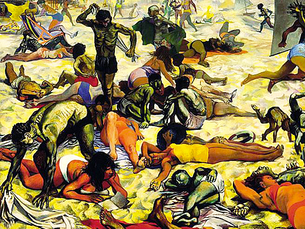 La playa, 1955-56, Renato Guttuso, Parma, Galleria Nazionale.