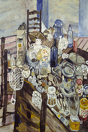 Still Life with Chip Frier, 1956, John Bratby, Londres, Tate Modern.