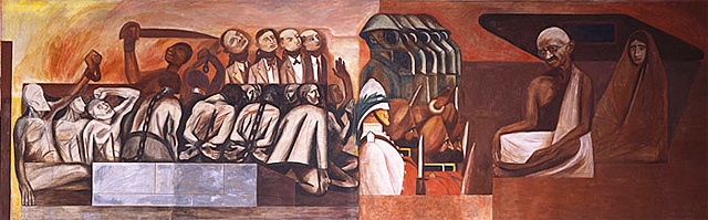 The Struggle of the Orient, 1930-31, José Clemente Orozco, Nueva York, New School Art Collection.