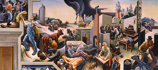 A Social History of the State of Missouri, 1936, Thomas Hart Benton, Missouri, State House.