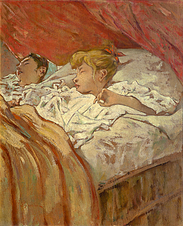 Bambini colti nel sogno, 1896, Telemaco Signorini, Collection privée.