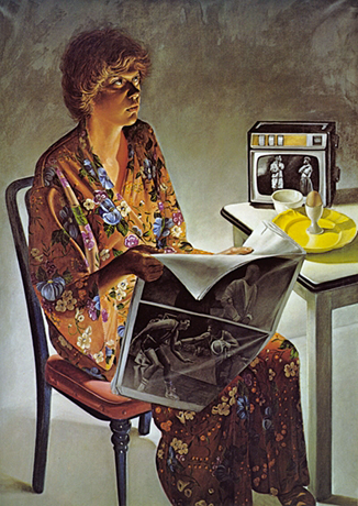 Les nouvelles de sept heures du matin, 1976, Alfred Leslie Les nouvelles de sept heures du matin, 1976, Alfred Leslie, New York, Galerie Allan Frumkin.