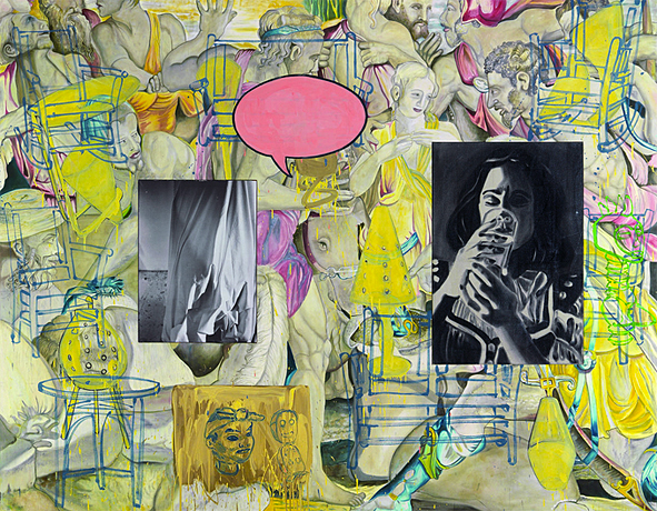 Mingus in Mexico, 1990, David Salle, Collection privée.