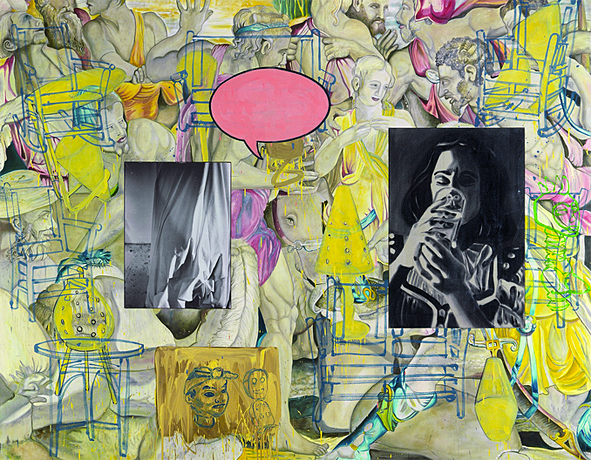 Mingus in Mexico, 1990, David Salle Mingus in Mexico, 1990, David Salle, Collection privée.