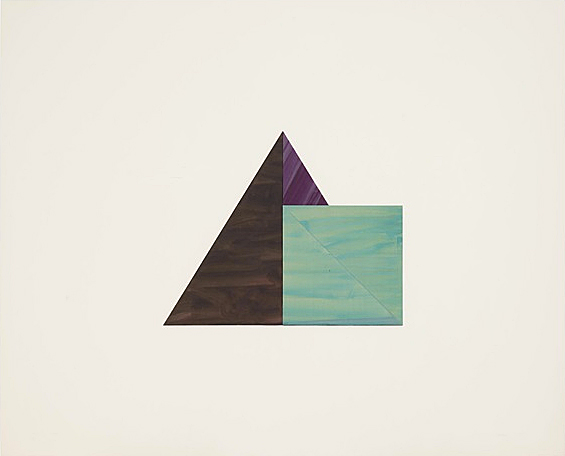 Musician Angel : Triangle, Small Square, 1979-1981, Dorothea Rockburne, Collection privée.