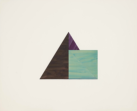 Musician Angel : Triangle, Small Square, 1979-1981, Dorothea Rockburne Musician Angel : Triangle, Small Square, 1979-1981, Dorothea Rockburne, Collection privée.