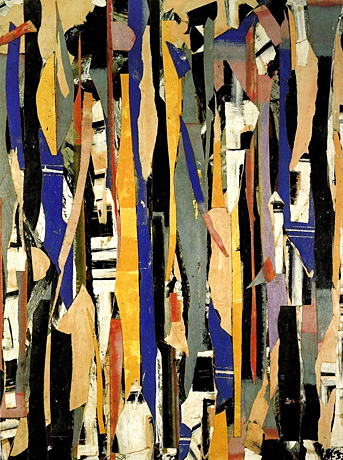 City Verticals, 1953, Lee Krasner City Verticals, 1953, Lee Krasner, New York, Pollock-Krasner Foundation.