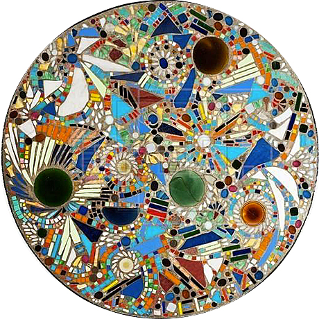 Mosaic Table, 1947, Lee Krasner Mosaic Table, 1947, Lee Krasner, Collection privée.