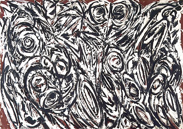 Night Creatures, 1963, Lee Krasner Night Creatures, 1963, Lee Krasner, New York, Metropolitan Museum.