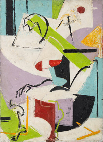 Seated Figure, Lee Krasner, 1938-39, New York, Pollock-Krasner Foundation.